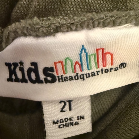 Kids Headquarters Cargo Sweat Pants Green 2T Girls - Picture 5 of 7